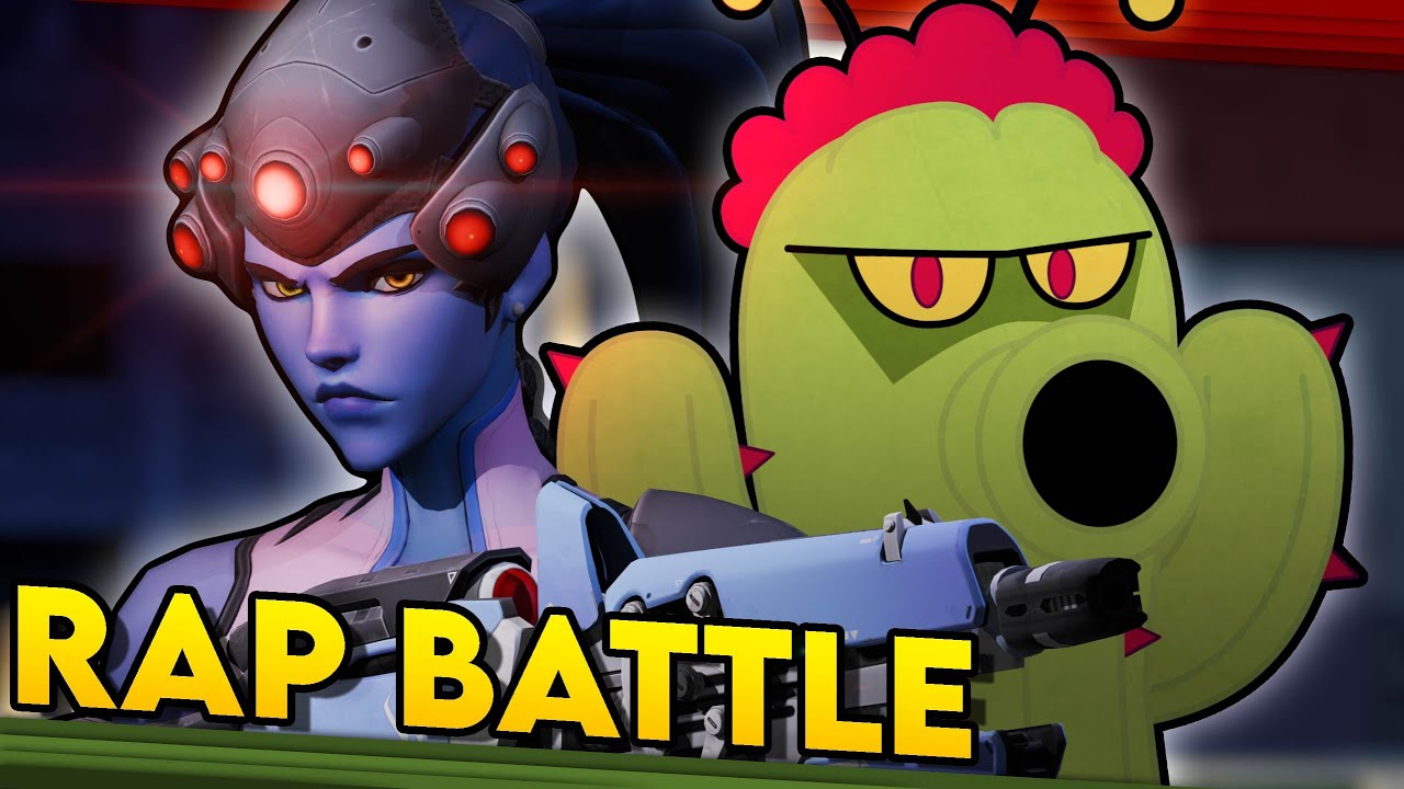 Widowmaker vs. Cactus - Overwatch vs. Plants vs. Zombies. RAP BATTLE! (DGPRB)