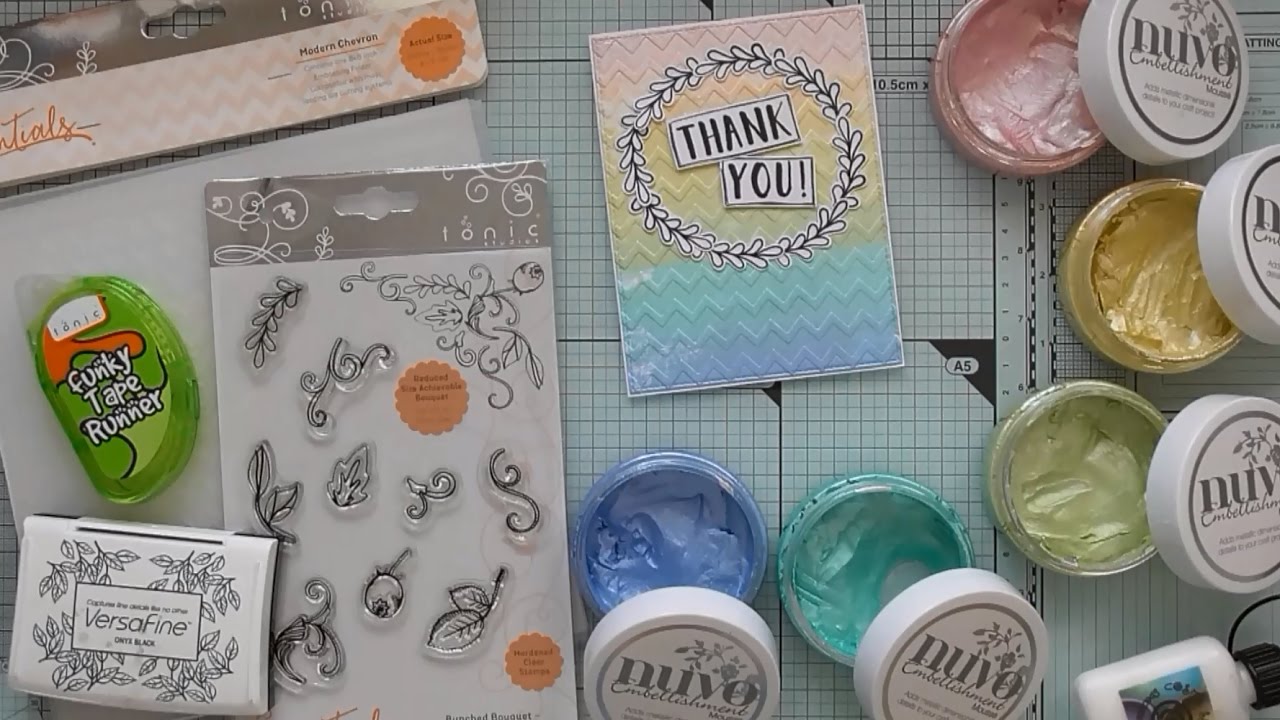Nuvo Embellishment Mousse Rainbow Thank You :D