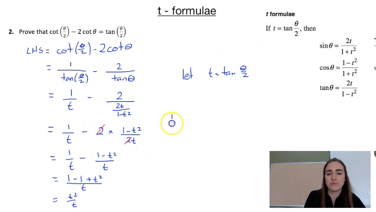 t formulae