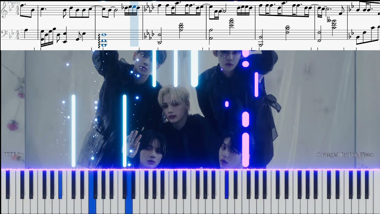 TXT (투모로우바이투게더 | トゥモローバイトゥギャザー) ITO PIANO TUTORIAL (피아노 튜토리얼)