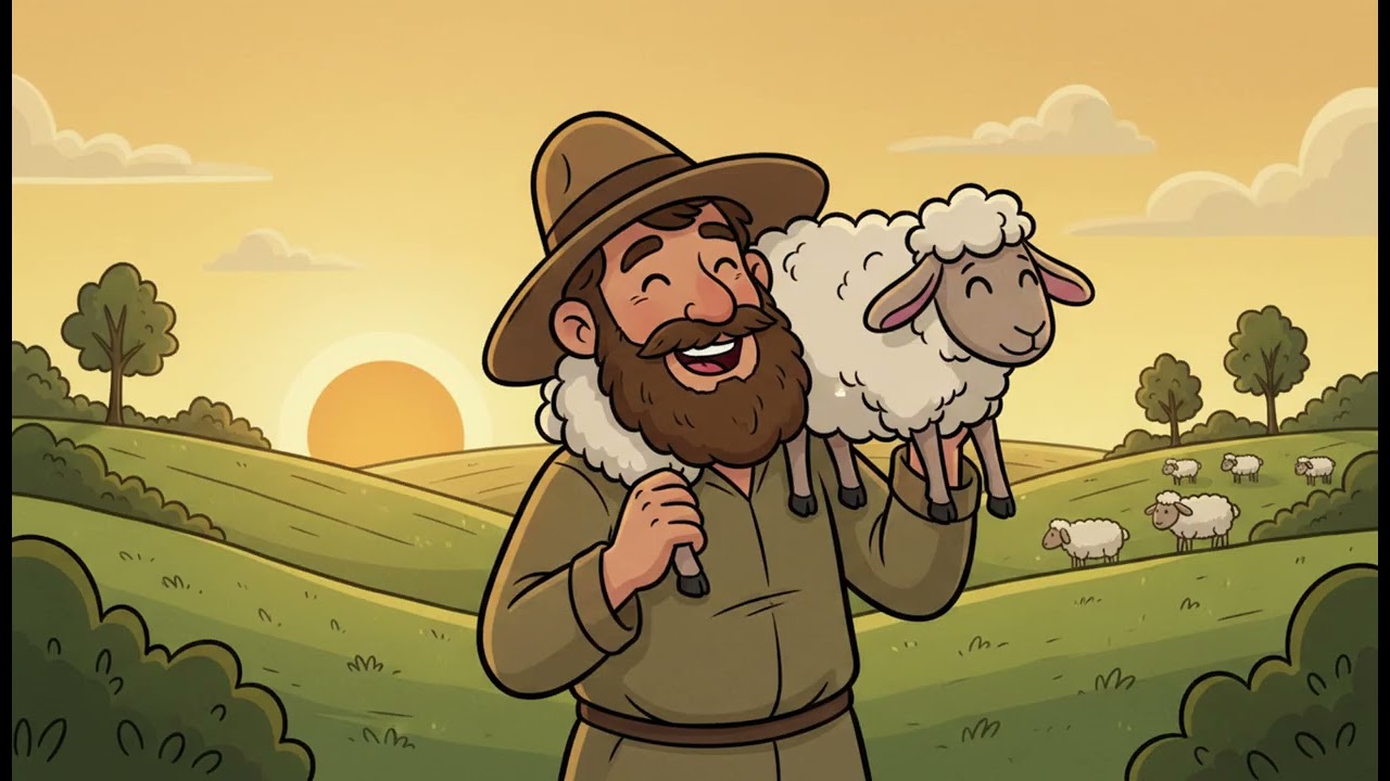 The Shepherd Who Found His Lost Sheep | Kids Bible Story🌼