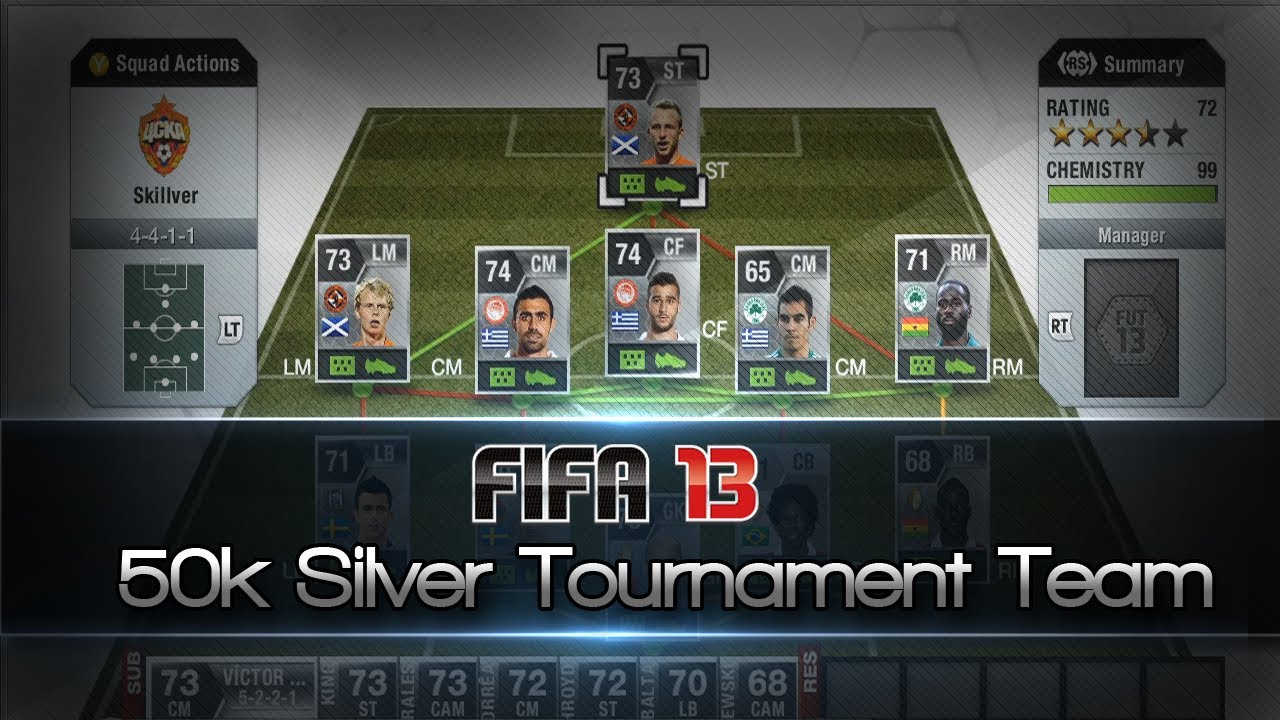 FIFA 13 | 50k Quick, Silver Hybrid w/ 5 Star Skillers! | Squad Builder