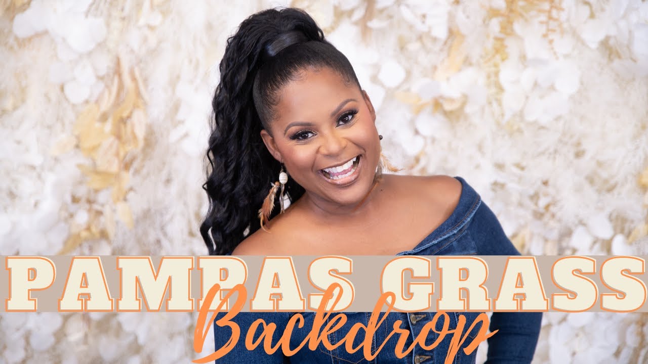 DIY PAMPAS GRASS BACKDROP |ORGANIC BALLOON ARCH| EVENT PLANNING| LIVING LUXURIOUSLY FOR LESS