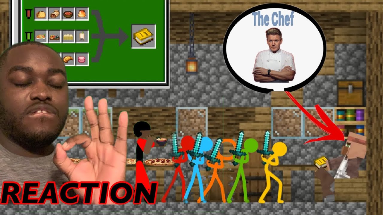 BECOMING TRUE MASTER COOKS! ANIMATION VS MINECRAFT PT32 REACTION