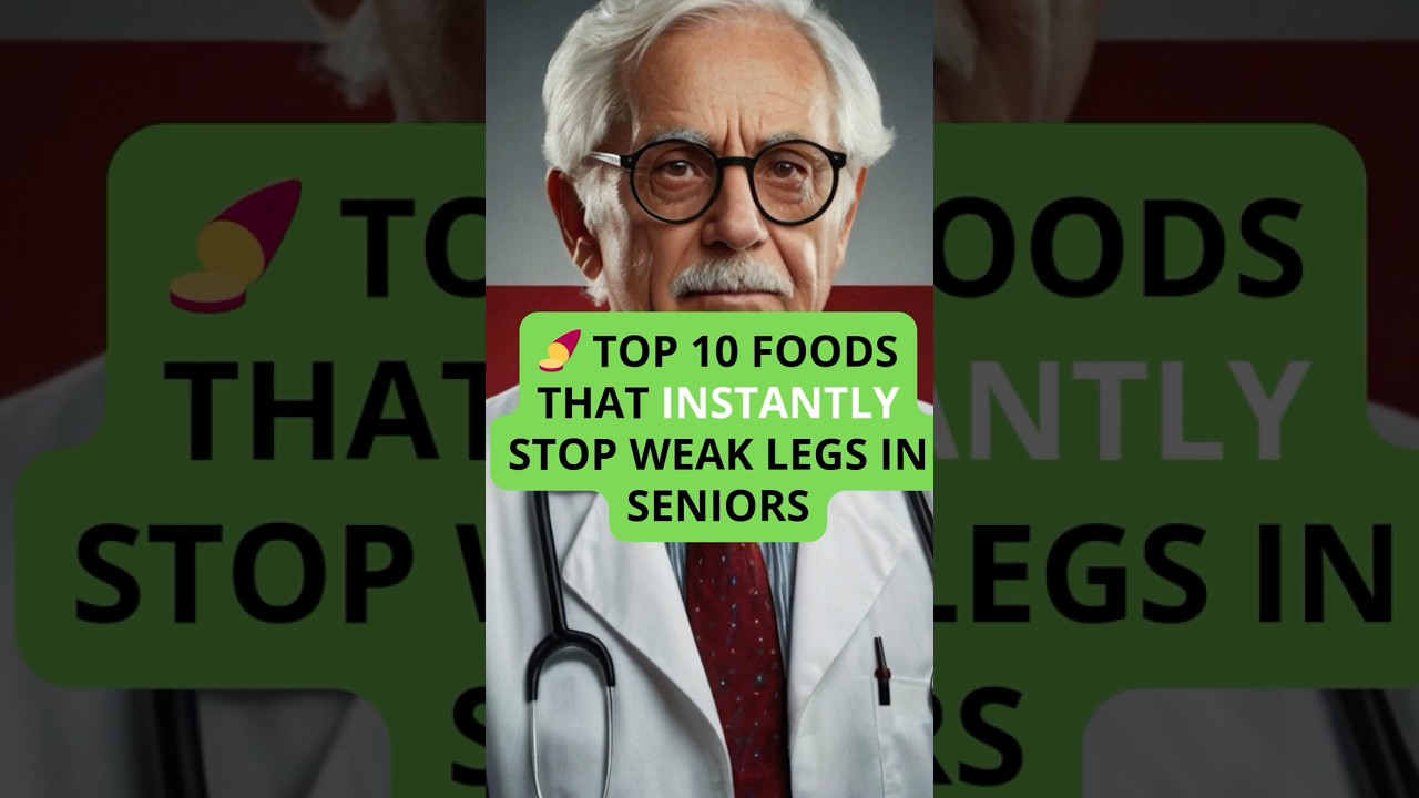 Top 10 Foods That Instantly Stop Weak Legs in Seniors|100 Years Healthy