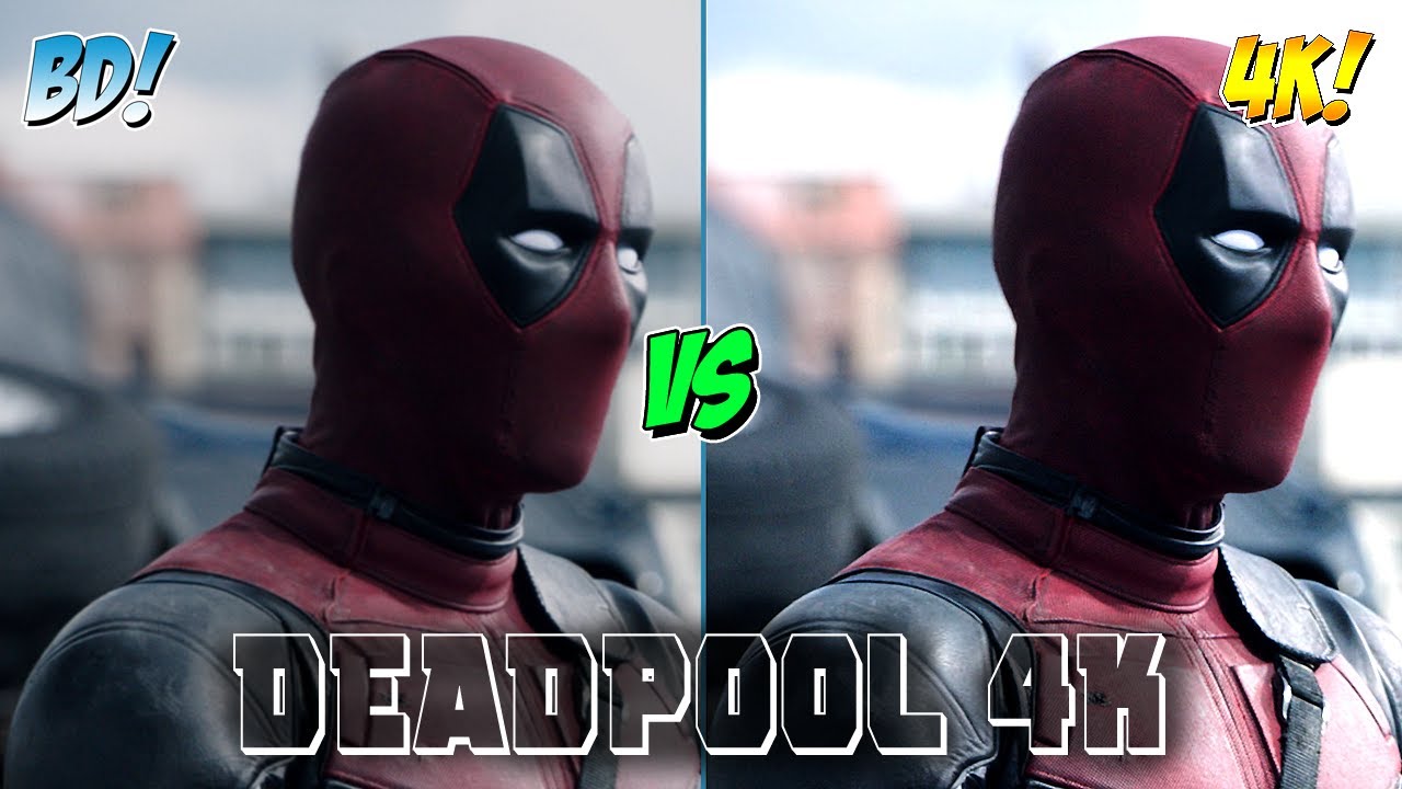 Deadpool 2016 4K UHD vs Blu ray comparison