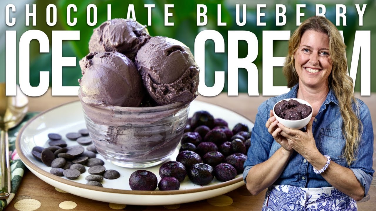 Vegan Chocolate Blueberry Ice Cream that WON'T Spike Your Blood Sugar!