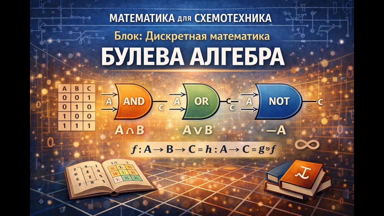 #01_4 Булева алгебра  | Дискретная математика | Математика для схемотехника
