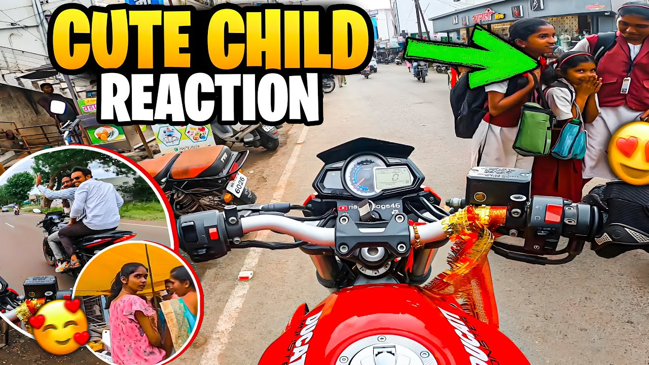 Cute Girls Reactions 😍On Loudest Benelli 300 | Child shocking 😱