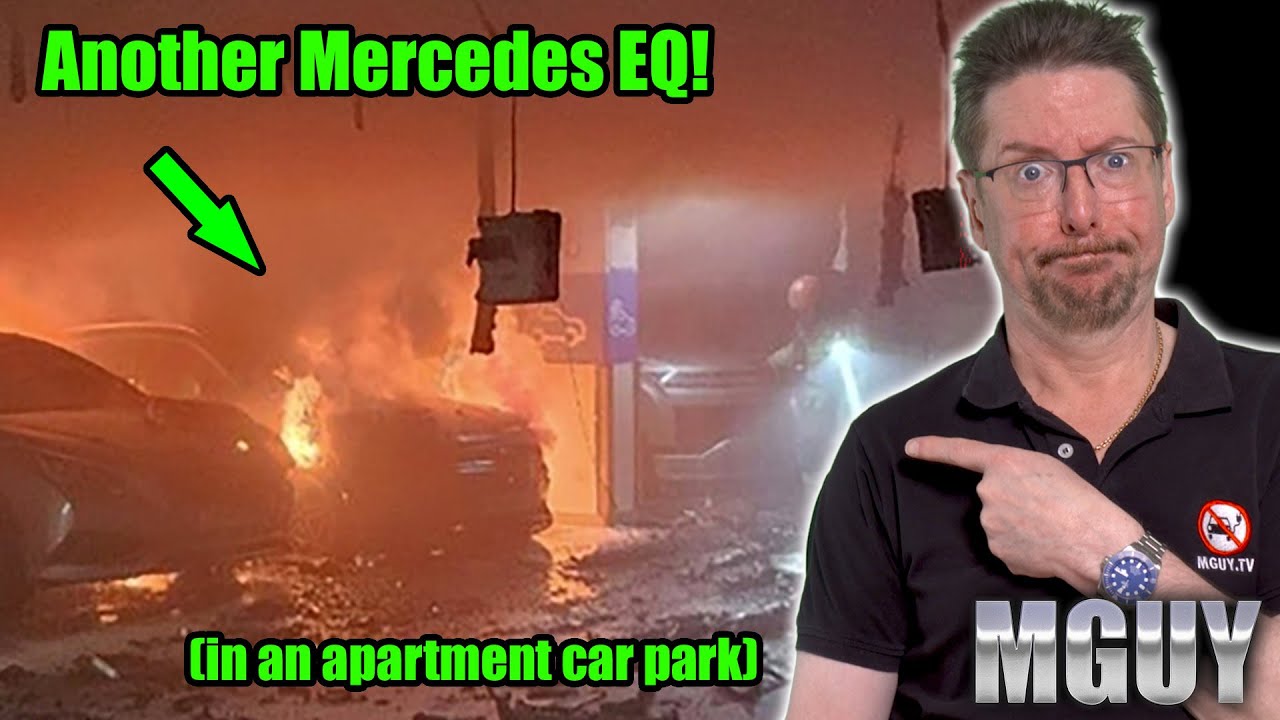 ANOTHER Mercedes EV fire in an UNDERGROUND carpark | MGUY Australia