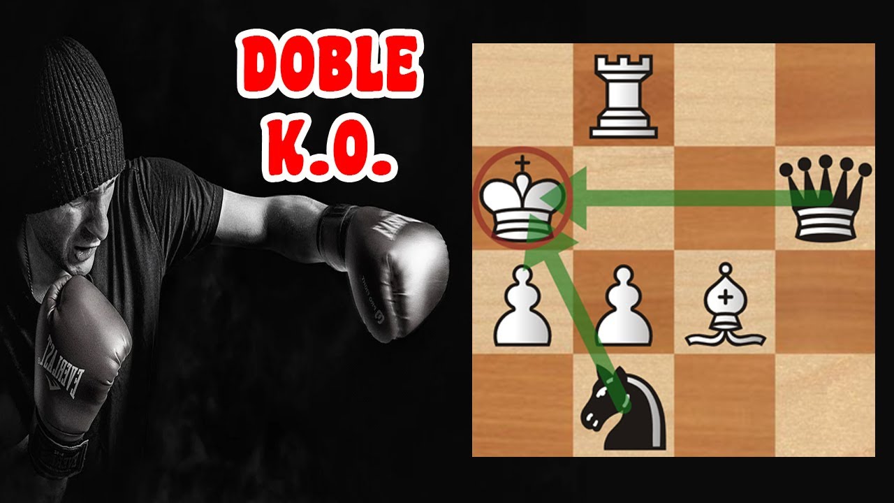 TRUCOS tácticos de ajedrez para principiantes ✅ JAQUE DOBLE