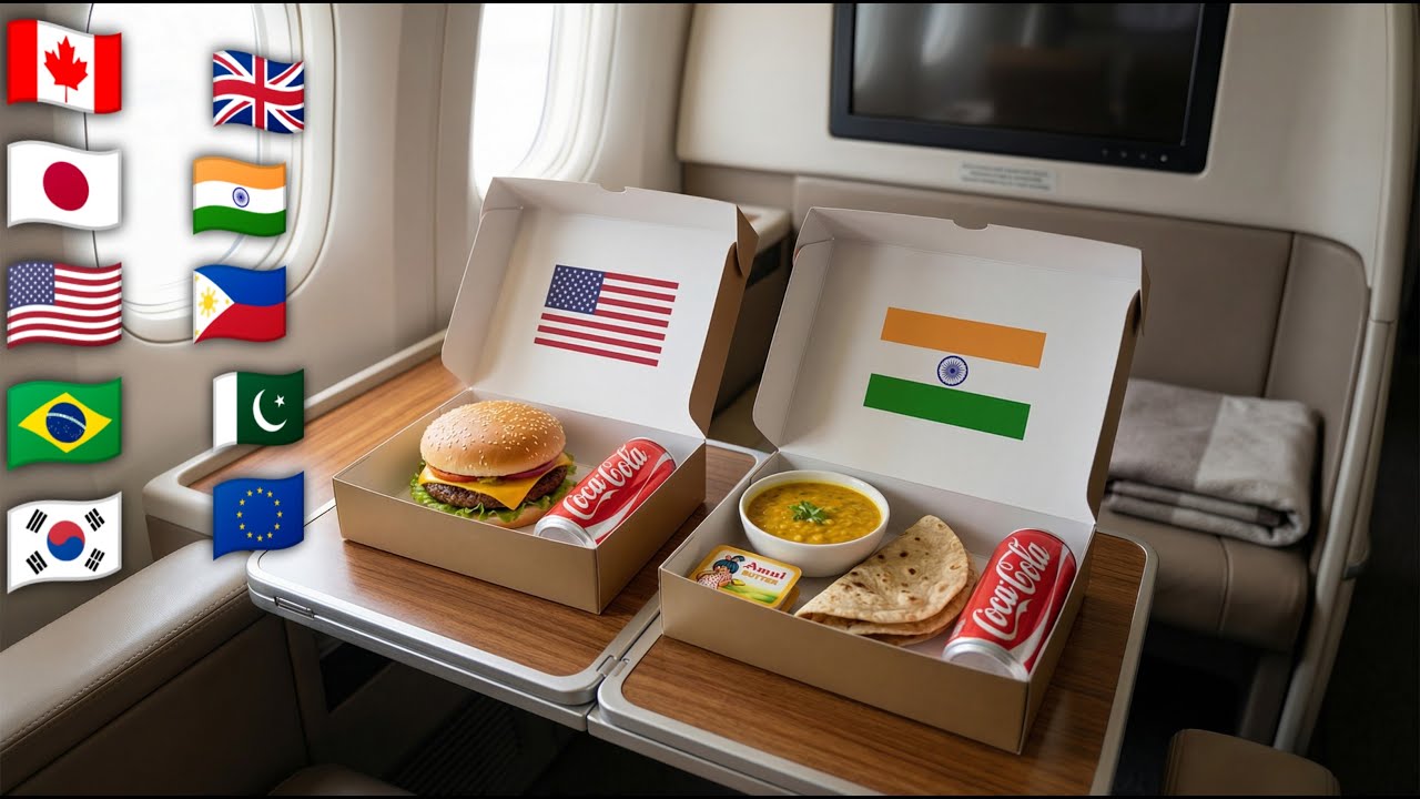 Which First Class Meal Would You Choose? ✈️ 20 Countries Satisfying Airplane AI VIDEO