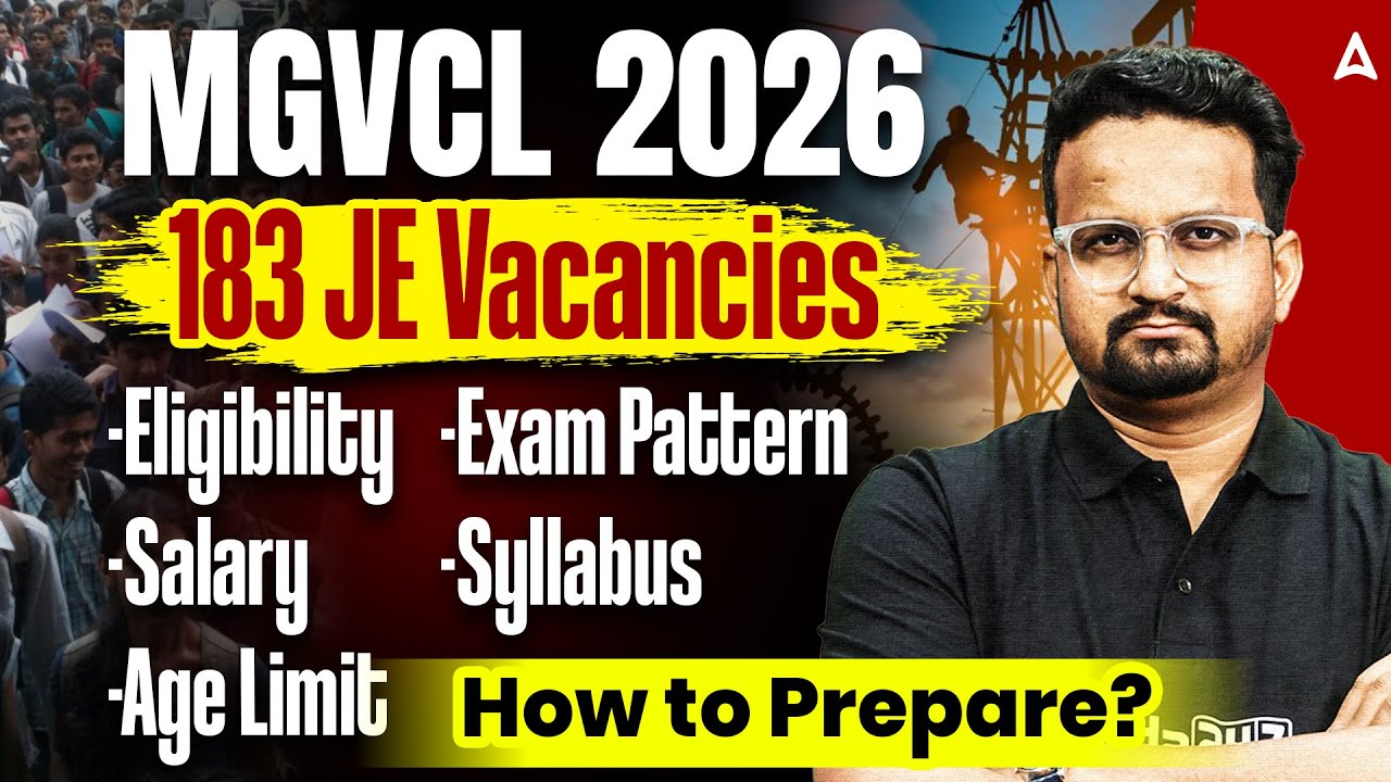 MGVCL JE 2026 Notification Out 🔥 | 183 Vacancies | Eligibility, Salary | By Ashish Soni