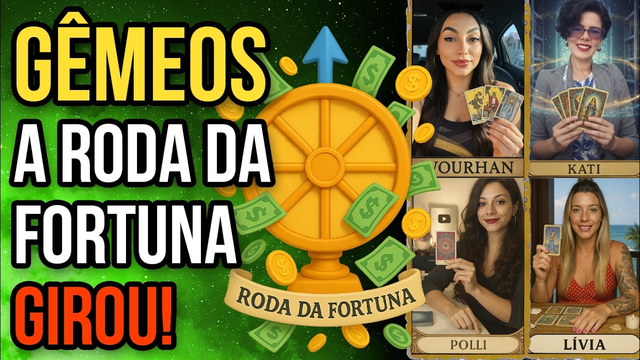 ♊️ GÊMEOS: O UNIVERSO SE CANSOU DE ESPERAR! Tarot revela a virada da Roda da Fortuna na sua vida.
