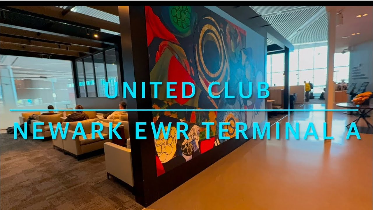 🛫 NEW United Club Newark EWR Terminal A #unitedairlines #unitedclub #ewr #newarkairport #luxurylife