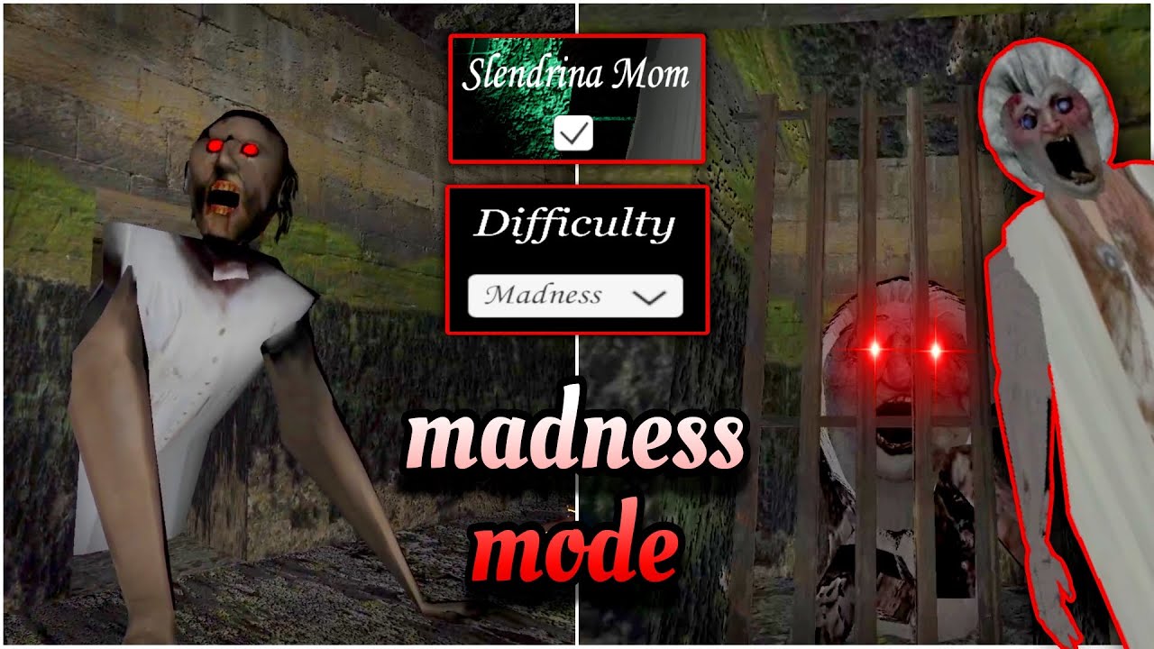 Granny PC v1.8 - Madness mode with Slendrina mom & Full Gameplay