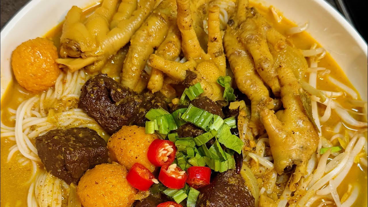 របៀបធ្វើសម្លការីជើងមាន់ 