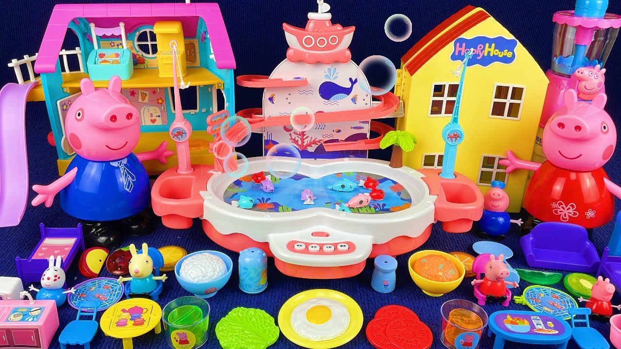 10 Minutes Satisfying with Unboxing Peppa Pig Fishing Toys Play Set ASMR | Review Toys
