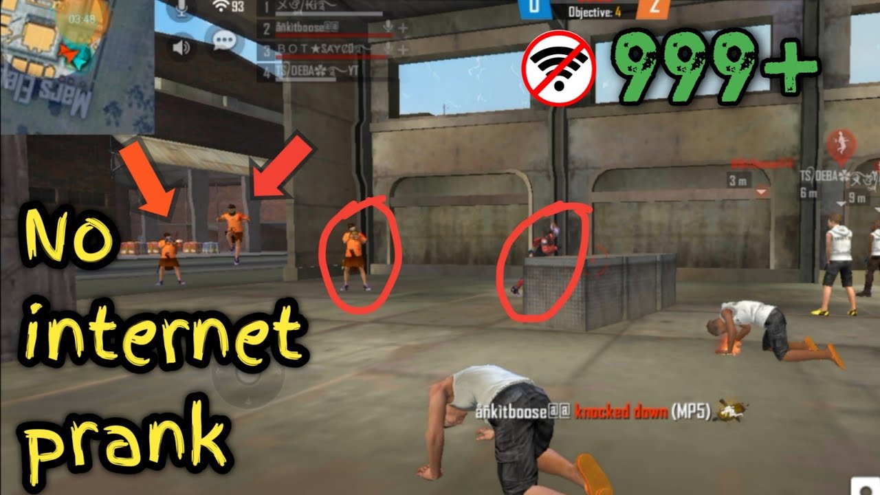 NO internet prank gone wrong gameplay video || garena free fire || Sayco gamer