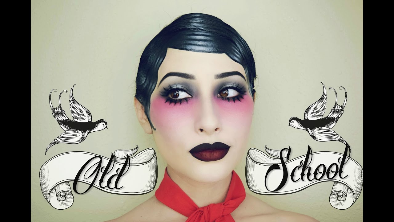 Old School (Traditional) Tattoo Gal Makeup Tutorial