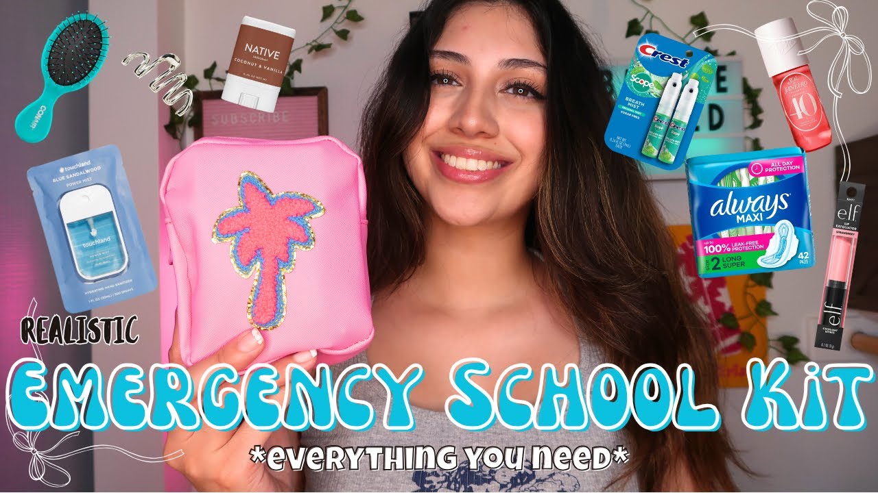 WHAT'S IN MY BACK TO SCHOOL EMERGENCY KIT 2025 | everything you need | Barbara Ochoa