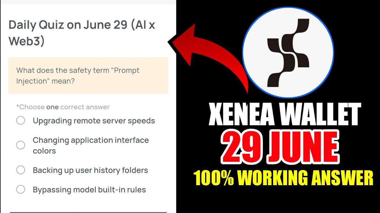 Xenea Wallet Quiz Answer June 29 | Xenea Wallet Quiz June 29 | Xenea Wallet Voucher Code Today