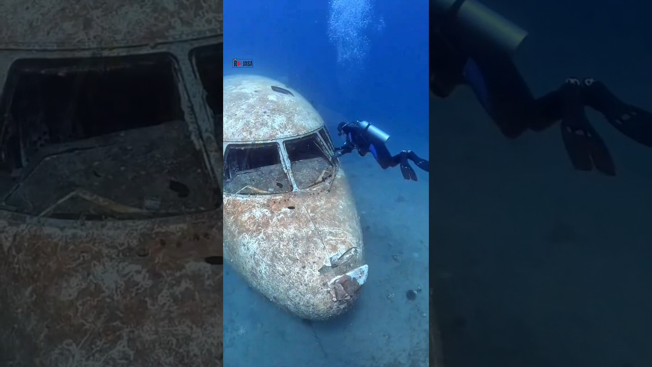 Penyelam ini Menemukan Bangkai Pesawat Didasar Laut