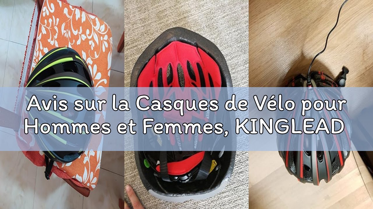 Avis sur la Casques de Vélo pour Hommes et Femmes, KINGLEAD MTB Bike Helmet with Magnetic Glasses an