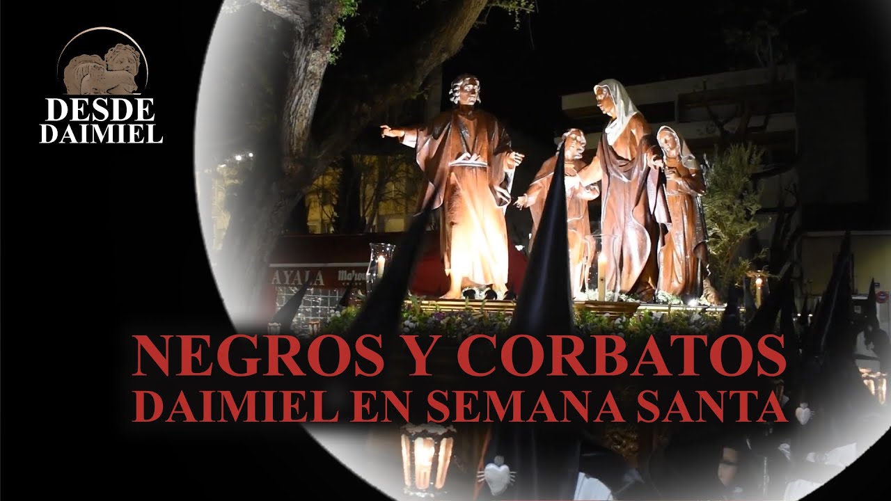 NEGROS Y CORBATOS - Desfile procesional - Viernes Santo - Semana Santa Daimiel 2024