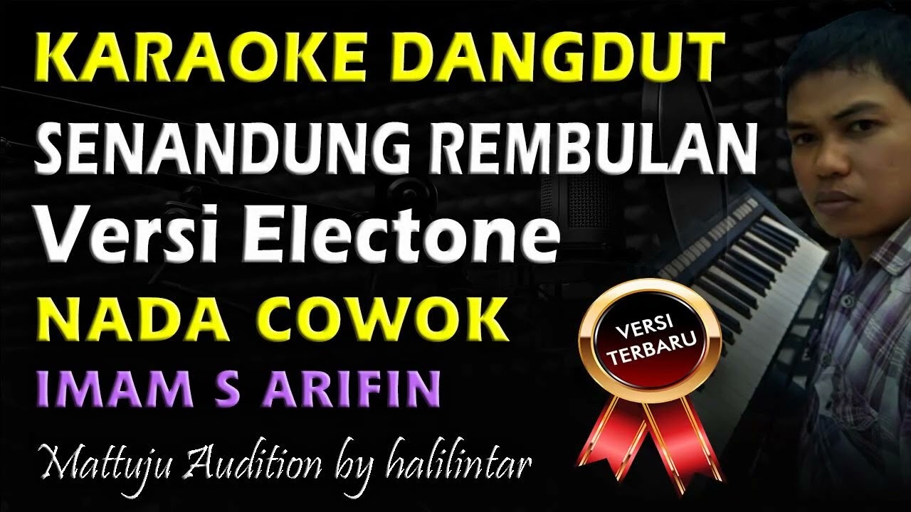 Karaoke Dangdut Senandung Rembulan || Versi Slow || Nada Cowok