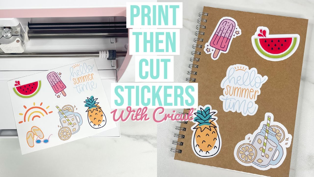 КАК СДЕЛАТЬ НАПЕЧАТАННЫЕ И ВЫРЕЗАННЫЕ НАКЛЕЙКИ С ПОМОЩЬЮ CRICUT