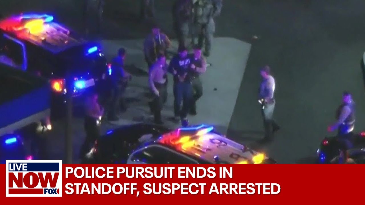 High-speed police pursuit: suspect arrested after violent crash | LiveNOW from FOX