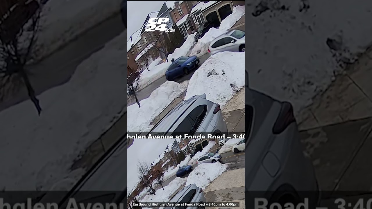 Police release video of car wanted in Markham hit-and-run