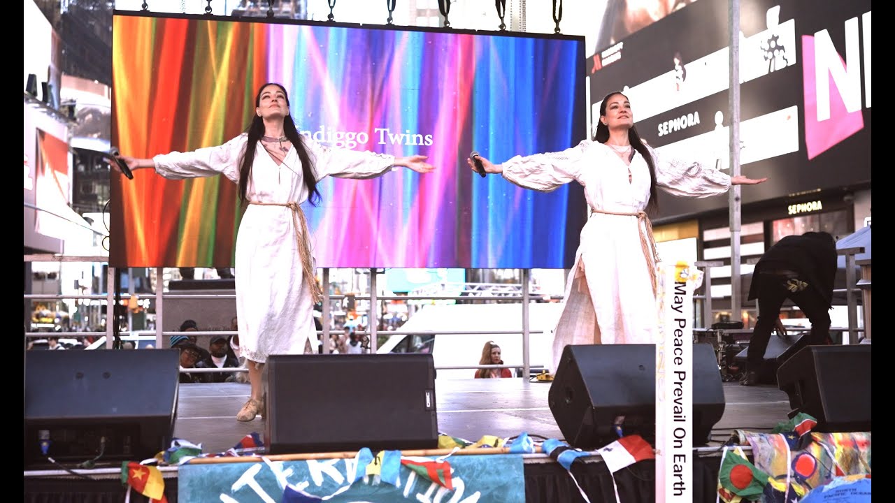 REJOICE - Indiggo Twins New Composition for Earth Day 2024 Times Square