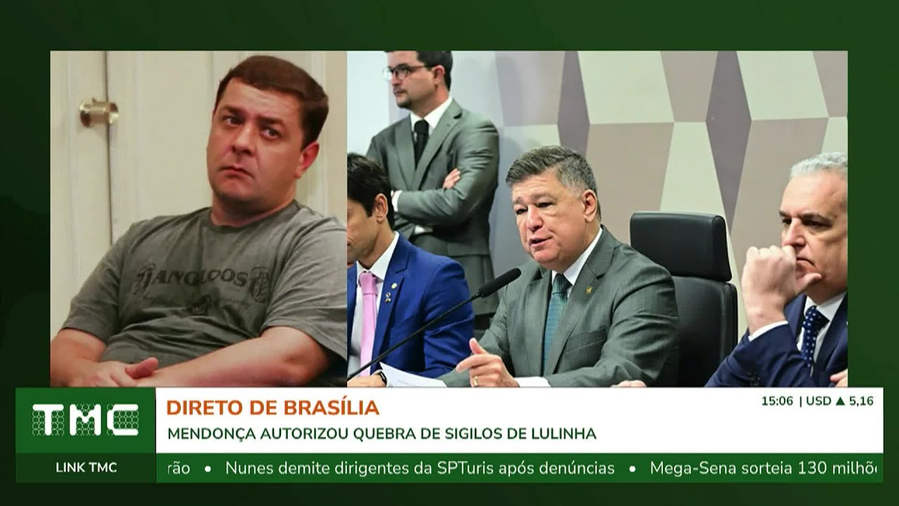 MINISTRO ANDRÉ MENDONÇA AUTORIZA QUEBRA DE SIGILO DE LULINHA E CPMI TERMINA EM CONFUSÃO