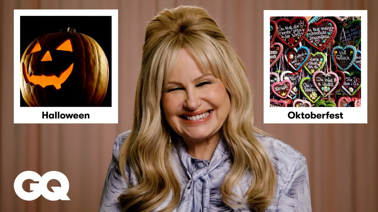 Jennifer Coolidge: Oktoberfest oder Halloween? | ENTWEDER ... ODER | GQ Germany