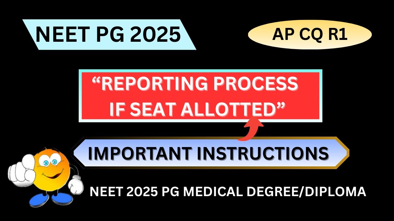 🔥NEET PG 2025 | AP PG MEDICAL [MD/MS] CONVENOR QUOTA | ROUND-1 