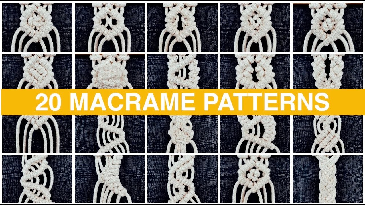 3 cords + 20 Easy Macrame Patterns