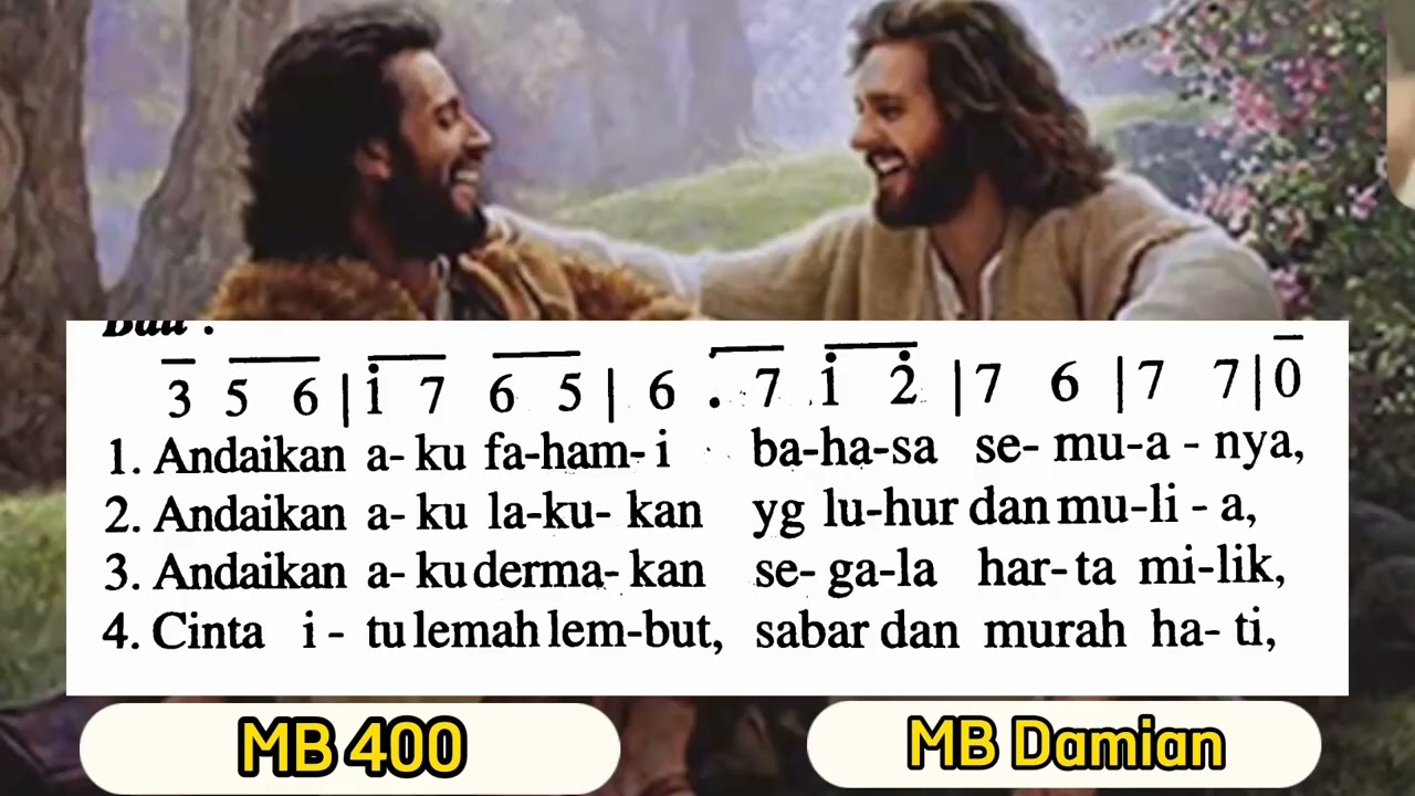 Madah Bakti 400, Ajarilah Kami Tuhan, Bahasa Cinta Kasih, Lagu Kamis Putih