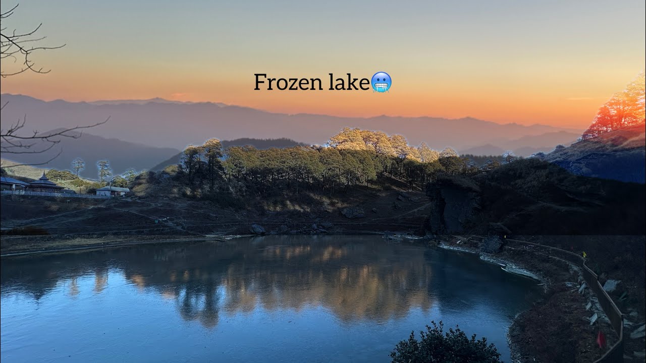 📍serolsar lake 🌳(5km hiking 🥾from Jalori pass) full frozen lake in December ❤️🌲🌲 #like #youtube 