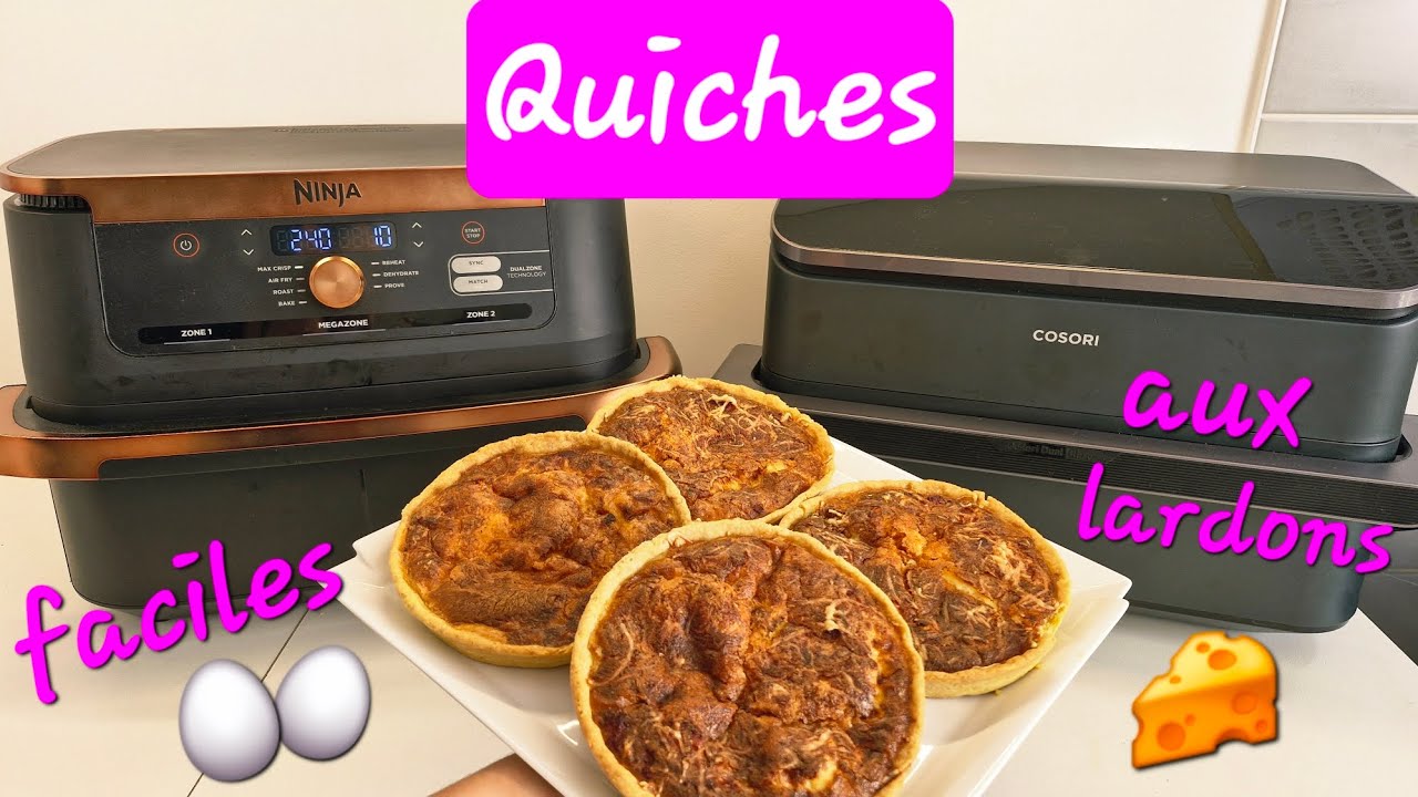 Quiches aux lardons express à l'airfryer!