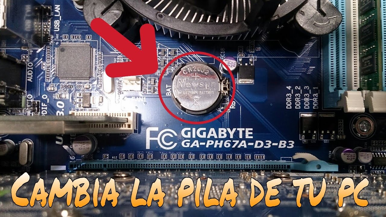 CÓMO CAMBIAR LA PILA DE TU PC (BATERÍA DE LA BIOS)