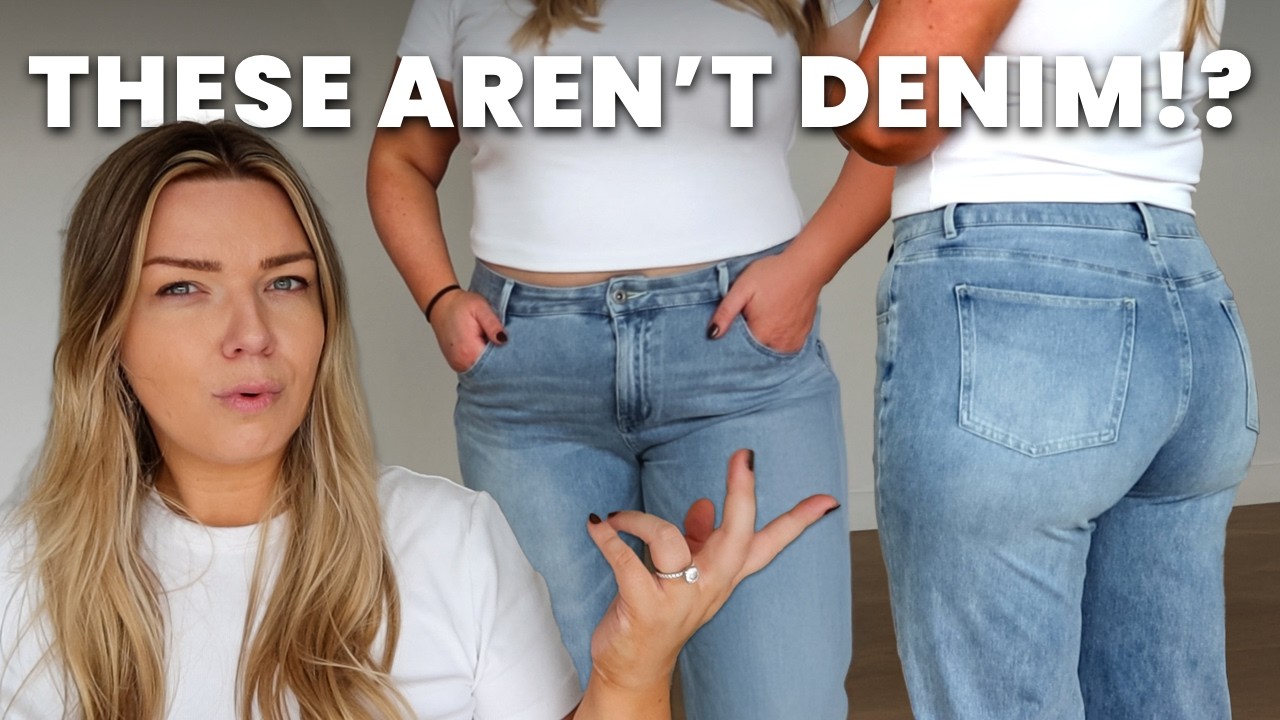 Title: Comfy Jeans & Autumn Fashion | HALARA Mid Size Try On Haul & Review | Halara Flex Denim