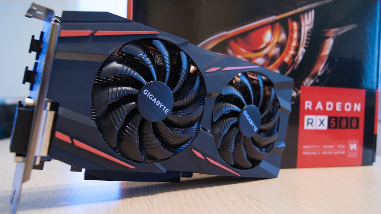 Gigabyte RX580 gaming 8GB  unboxing and testing in few games