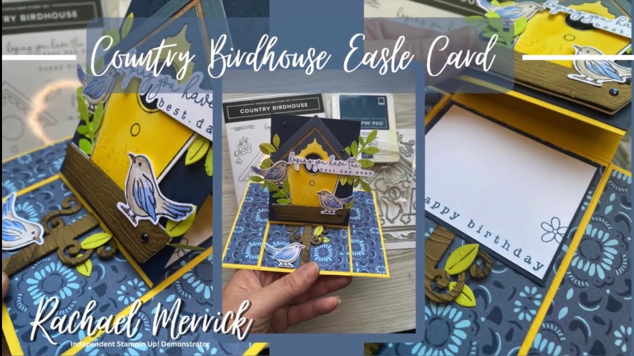 Country Birdhouse Easle Card
