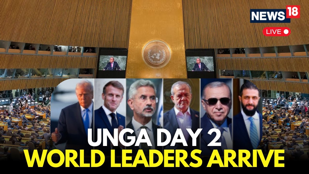 UNITED NATIONS GENERAL ASSEMBLY Day 2 LIVE| Zelensky, Masoud Pezeshkian and Ahmed al-Sharaa Arrive