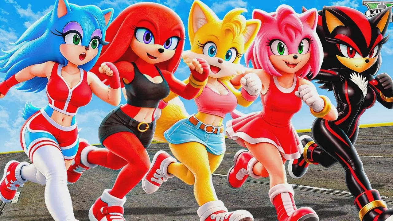 Care personaj feminin din Sonic e cea mai rapidă în GTA 5? (Filmuleț)