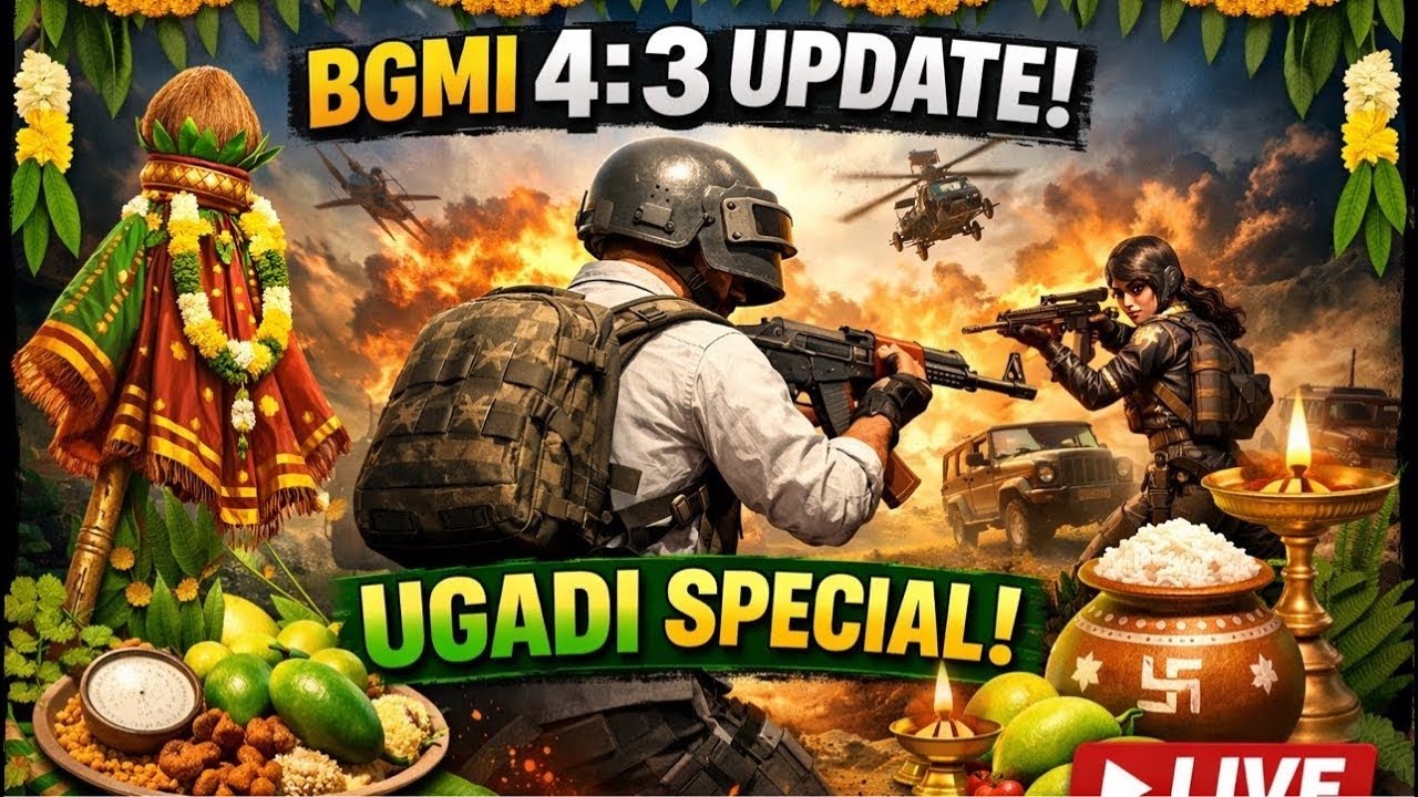 finally, Bgmi 4.3 update, but not Show play store App Store😭😭 happy Ugadi 🌿🌿🥭🥭🥭