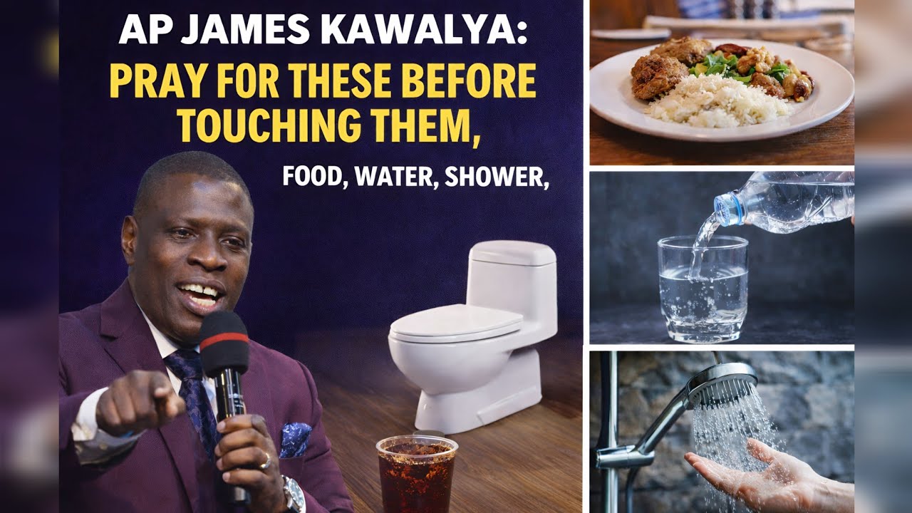 AP JAMES KAWALYA:PRAY FOR THESE THINGS FOOD,WATER,TOILETS,SHOWER, SATAN USES THESE TO ACCESS YOU