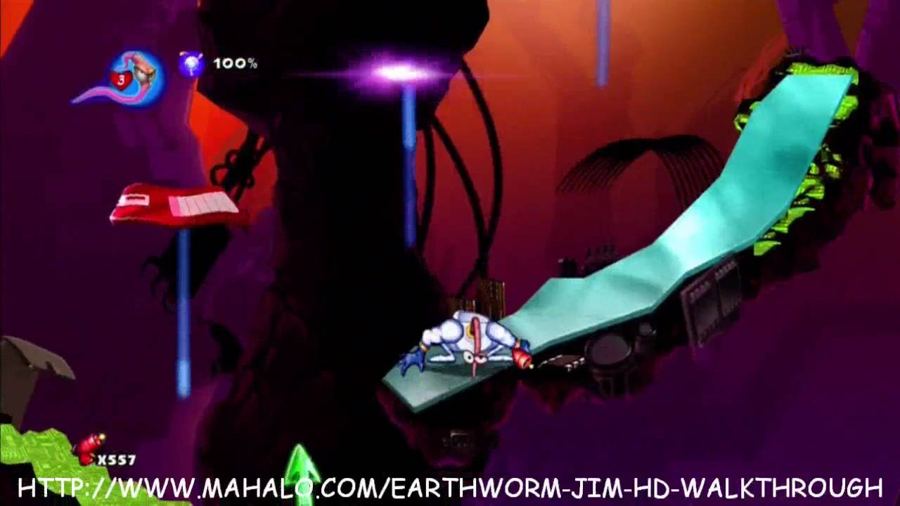 Earthworm Jim HD Walkthrough - Bonus Level 1